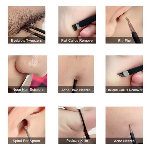 Professional Stainless Steel Nail Clipper Travel & Grooming Kit Nail Tools - Picture 7 of 8